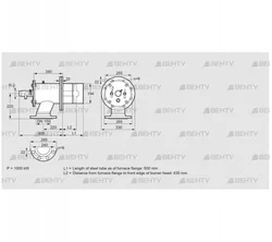 ZIO 200HM-500/435-(24)D (84277151) Газовая горелка Kromschroder