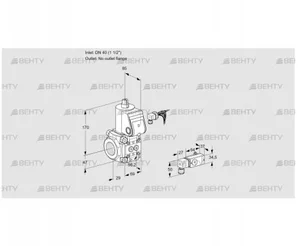 VAS240/-R/NQ (88032755) Газовый клапан Kromschroder