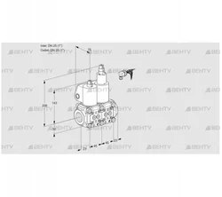 VCS1E25R/25R05NLWL/MMMM/PPPP (88101159) Сдвоенный газовый клапан Kromschroder