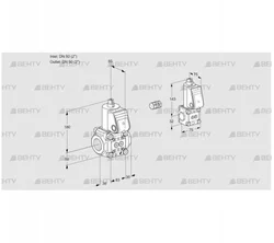 VAS3E50R/50R05NWR/PP/BS (88103461) Газовый клапан Kromschroder