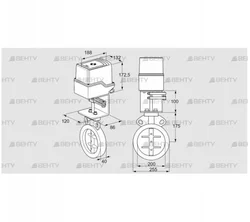 IDR200Z03D350AS/50-60Q30TR10 (88302783) Дроссельная заслонка Kromschroder