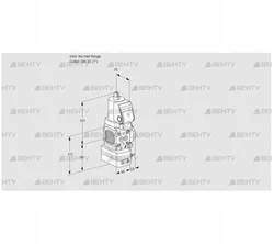 VAG1T-/25N/NQSRAA (88007188) Газовый клапан с регулятором соотношения Kromschroder