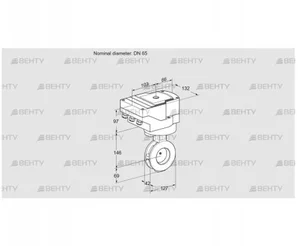 IBAF65Z05/20-15W3E (88302432) Дроссельная заслонка Kromschroder