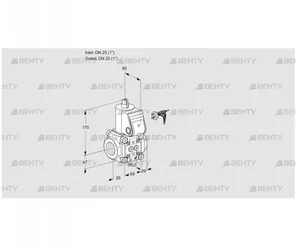 VAS225R/NK (88019044) Газовый клапан Kromschroder