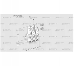 VCS1E15R/15R05NNWGR3/PPPP/PPPP (88102935) Сдвоенный газовый клапан Kromschroder