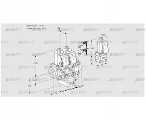 VCG2E32R/32R05NGEVWR6/PPPP/PPBS (88100937) Клапан с регулятором соотношения Kromschroder