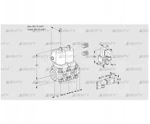 VCS1E10R/10R05NNWSL3/ZYPP/-3PP (88105830) Сдвоенный газовый клапан Kromschroder