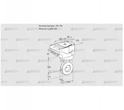 IBAF150/125Z05/40A2AR10 (88303142) Дроссельная заслонка Kromschroder