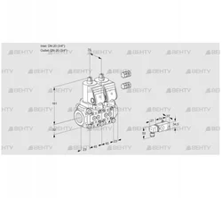 VCS1E20R/20R05NNWSR3/-3PP/PPPP (88103219) Сдвоенный газовый клапан Kromschroder