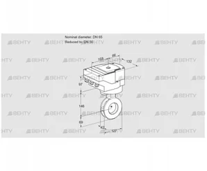 IBAF65/50Z05/40A2AR10 (88301102) Дроссельная заслонка Kromschroder