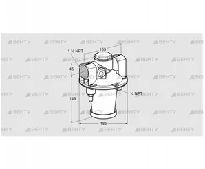 GIK 40TN02-5B (03155153) Регулятор соотношения газ/воздух Kromschroder