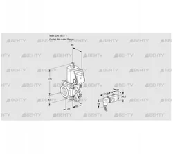 VAS2T25/-N/NQ (88021829) Газовый клапан Kromschroder