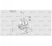 VCH2E40F/40F05FNHEVWR3/PPPP/PPPP (88101291) Клапан с регулятором расхода Kromschroder