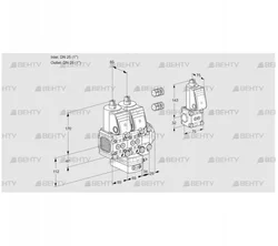 VCH2E25R/25R05FNHEVWR3/PPPP/PPZS (88103439) Клапан с регулятором расхода Kromschroder