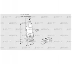 VAS240/-R/LWGL (88013094) Газовый клапан Kromschroder