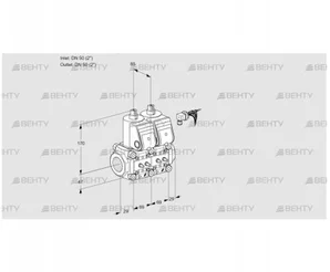 VCS2E50R/50R05NNWR/MMMM/PPPP (88104542) Сдвоенный газовый клапан Kromschroder