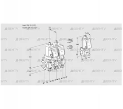 VCS1E15R/15R05NNQSR3/PPPP/PPBS (88100842) Сдвоенный газовый клапан Kromschroder