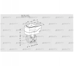 IFC110/10R05-15PPPP/20-60W3T (88300573) Регулирующий клапан с сервоприводом Kromschroder