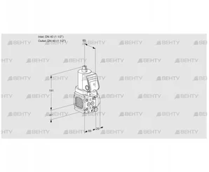 VAS2T40N/40N05FNQGR/PP/PP (88100774) Газовый клапан Kromschroder