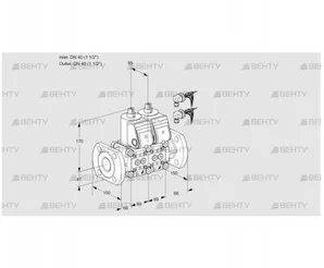 VCS2E40F/40F05NNWR6/PPPP/PPPP (88101054) Сдвоенный газовый клапан Kromschroder