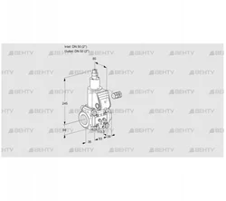 VAS350R/LK (88001292) Газовый клапан Kromschroder