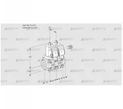 VCS1E15R/15R05NNWGR/PPPP/PPPP (88104853) Сдвоенный газовый клапан Kromschroder