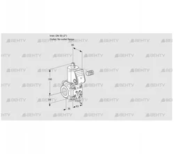 VAS350/-R/NW (88008004) Газовый клапан Kromschroder