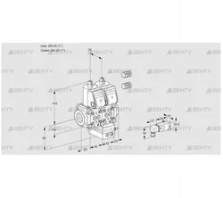 VCG1E25R/25R05NGEWR3/PP3-/PPPP (88107313) Клапан с регулятором соотношения Kromschroder