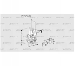 VAS240R/NW (88005675) Газовый клапан Kromschroder