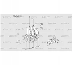 VCS1E15R/15R05NNWR3/1--2/PPPP (88107308) Сдвоенный газовый клапан Kromschroder