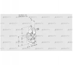 VAD240R/NW-25A (88034556) Газовый клапан с регулятором давления Kromschroder