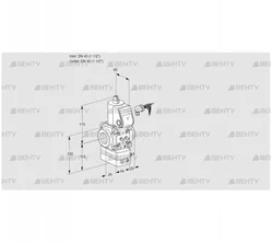 VAD240R/NK-100A (88005853) Газовый клапан с регулятором давления Kromschroder