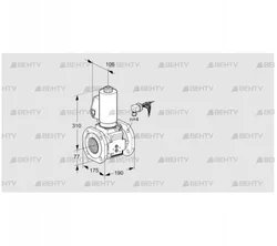 VAS665F05NQSLB/PP/PP (88207582) Газовый клапан Kromschroder