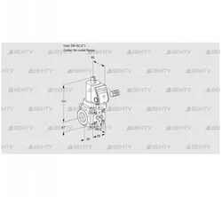 VAS250/-R/NWSR (88005476) Газовый клапан Kromschroder