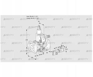 VAS240F/LW (88023893) Газовый клапан Kromschroder