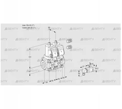 VCS2E25R/25R05NNWSR3/3-PP/PPPP (88107729) Сдвоенный газовый клапан Kromschroder