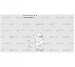 BVA40/25Z05 (88300113) Дроссельная заслонка Kromschroder