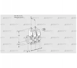 VCS1E15R/15R05NNKR/PPPP/PPPP (88101724) Сдвоенный газовый клапан Kromschroder