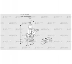 VAS240/-R/LW (88007179) Газовый клапан Kromschroder