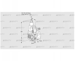 VAS2-/40F/LWGR (88029087) Газовый клапан Kromschroder