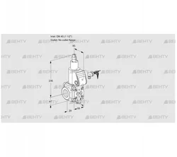 VAS240/-R/LW (88005919) Газовый клапан Kromschroder