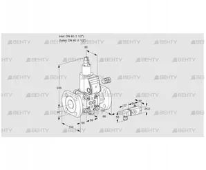 VAS240F/LW (88031104) Газовый клапан Kromschroder