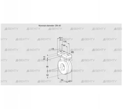 BVA40Z05V (88300186) Дроссельная заслонка Kromschroder