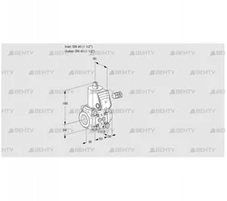 VAS340R/NQ (88007305) Газовый клапан Kromschroder