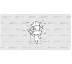 GIK 65F02-6L (85092221) Регулятор соотношения газ/воздух Kromschroder