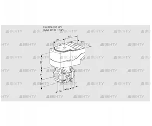 IFC3T40/40N05-32PPPP/20-60Q3T (88302567) Регулирующий клапан с сервоприводом Kromschroder