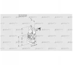 VAG1-/20R/NWAN (88004204) Газовый клапан с регулятором соотношения Kromschroder