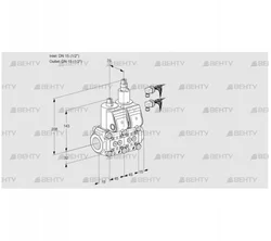 VCS1E15R/15R05NLWR6/PPPP/PPPP (88102980) Сдвоенный газовый клапан Kromschroder