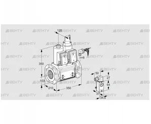 VCS8100F05NLWRB/PPPP/2-MM (88203548) Сдвоенный газовый клапан Kromschroder