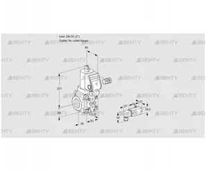 VAS350/-R/NWGR (88025250) Газовый клапан Kromschroder